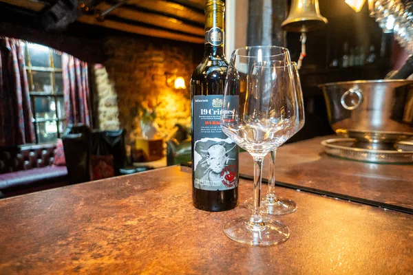 Wine at the bar