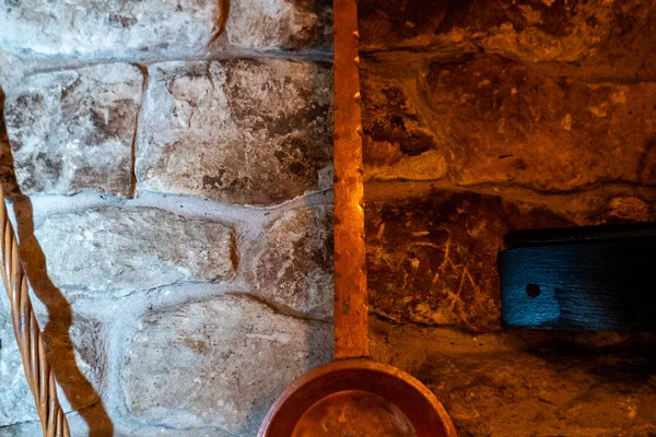 Old stone and copper
